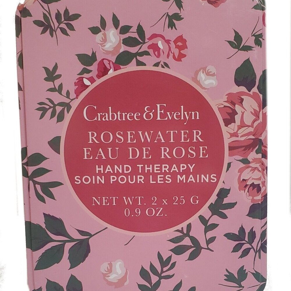Crabtree & Evelyn Hand Therapy Rosewater 2pc Gift Tin